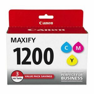 Canon PGI-1200 (9232B005) Tri-Color Ink Cartridge Value Pack NEW